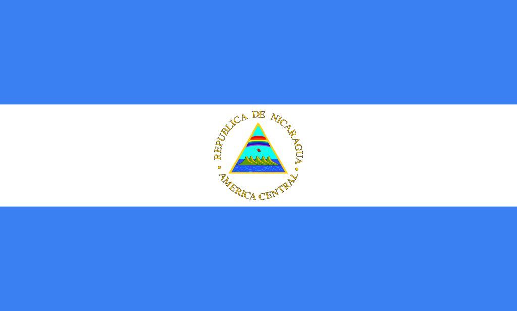 Посольство Никарагуа в Москве. Флаг Никарагуа